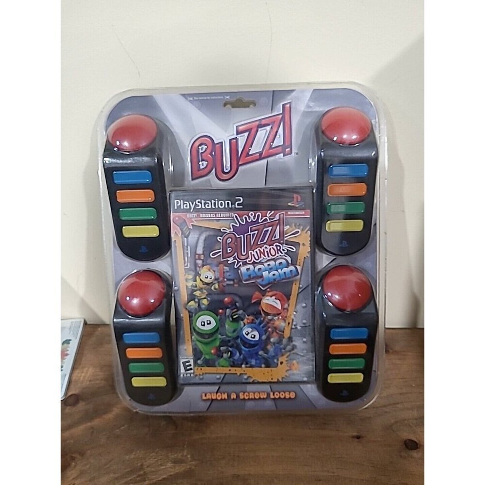 Buzz! Junior: Robo Jam w/ 4 Buzzers for PS2 — New Factory Sealed — 2007 Sony